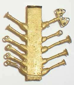 Cal Scale 429 HO Scale Nathan Diesel Air Horn (Brass Casting) -- 5-Chime M5