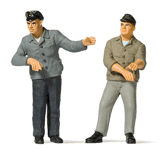 Preiser 65372 O Scale Engine Driver & Fireman Figures