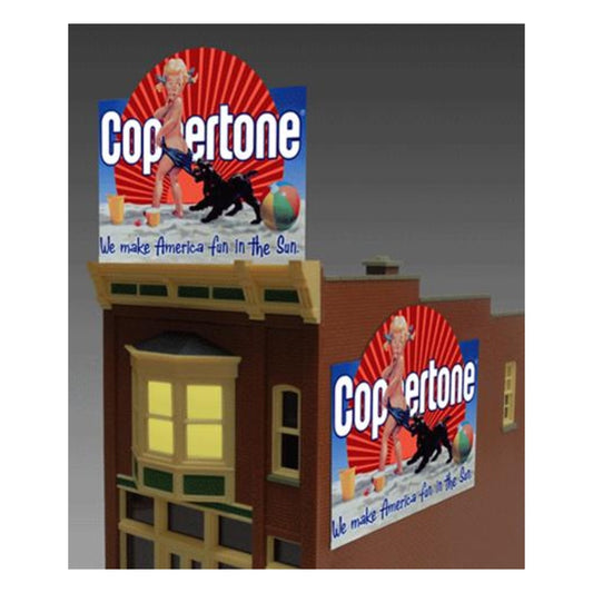 Miller Engineering 1061 O/HO Scale Coppertone Billboard