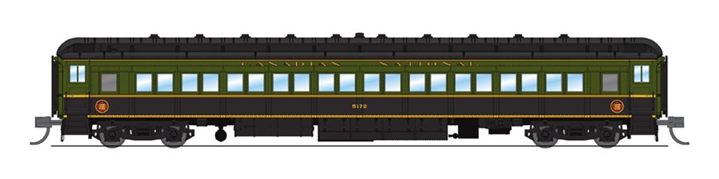 Broadway Limited 6541 N Cn 80'Pass Coach Grn&Blk 1Pk
