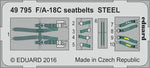 Eduard 49795 1/48 Seatbelts F/A-18C Steel for KIN (Pre-Painted)