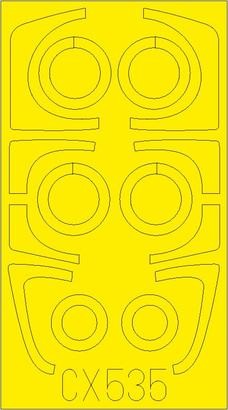 Eduard CX535 1/72 Mask Aircraft- Su27UB for ZVE