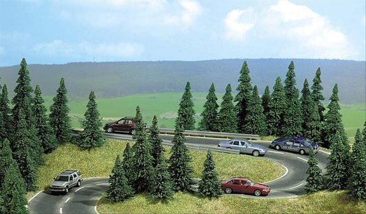 Busch 9711 HO Scale Self-Adhesive 2-Lane Highway Curve