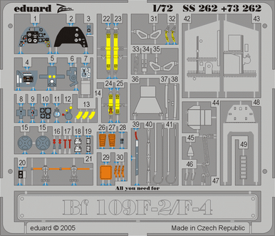 Eduard SS262 1/72 Bf 109F-2/F-4 for FINE MOLDS