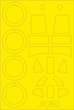 Eduard JX250 1/32 Mask Aircraft- Gladiator Mk I for ICM