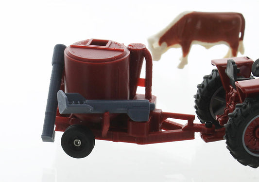 3D To Scale 64-354-R 1/64 – Grinder/Mixer Red Removable Augers Diorama