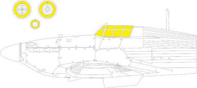 Eduard JX305 1/32 Mask Hurricane Mk.IIb for Revell Canopy Mask Set