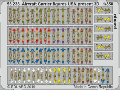 Eduard 53233 1/350 USN Present Aircraft Carrier Figures (Pre-Painted)