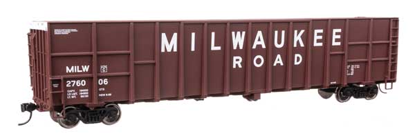 Walthers Mainline 6117 HO Scale 61' Wood Chip Gondola - Ready To Run -- Milwauke