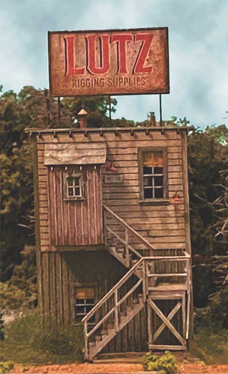 Bar Mills 134 O Scale Lutz Rigging & Supply -- Laser-Cut Wood Kit