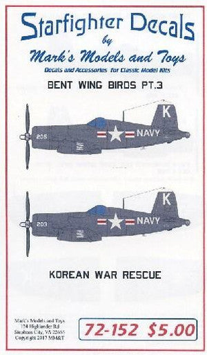 Starfighter Decals 72152 1/72 - Bent Wings Bird Part 3 Korean War