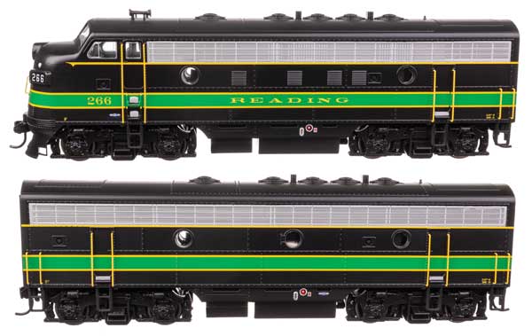 Walthers Mainline 21414 HO Scale EMD F7 A-B Set - ESU Sound and DCC -- Reading #