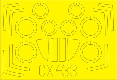 Eduard CX433 1/72 Mask MiG-29A Izdeliye 9-12 for Trumpeter