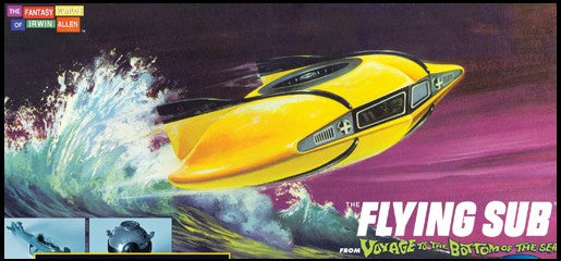 Moebius Models 101 Voyage to the Bottom of the Sea: Mini Flying Sub w/Diving Bel