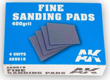 AK Interactive 9018 Fine Sanding Pads 400 Grit (4)