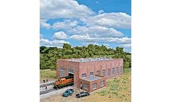 Walthers Cornerstone 933-3266 N Two-Stall 130' Brick Diesel House Kit