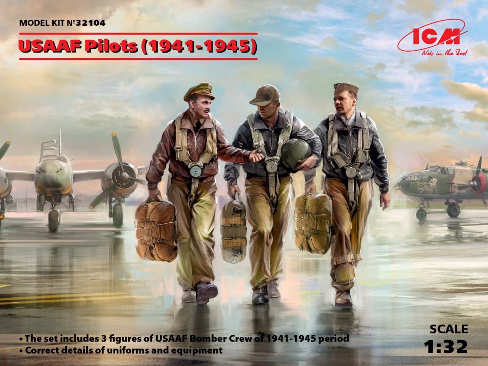 ICM Models 32104 1/32 USAAF Pilots 1941-1945 (3)