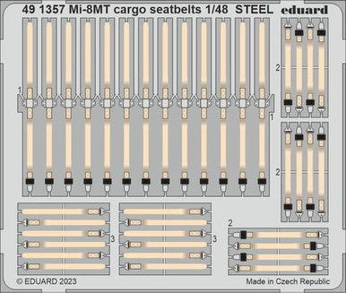 Eduard 491357 1/48 Mi-8MT Cargo Seatbelts Steel for Trumpeter