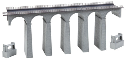 Faller 222599 N Scale Double-Track Straight Stone Viaduct Kit