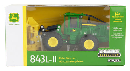 Ertl 45678 1/50 John Deere 843L-II Wheeled Feller Buncher
