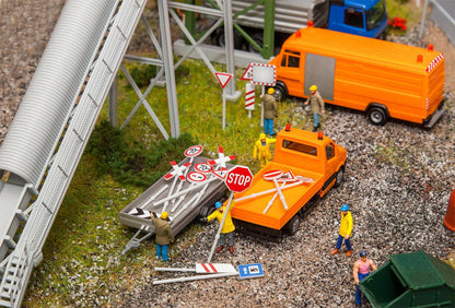 Faller 180534 HO Scale European Traffic Sign Set, Epoch III Kit