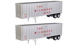 Walthers SceneMaster 949-2604 HO 40' Flexi-Van Milwaukee Road #2