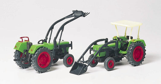Preiser 17922 HO Scale Deutz D 6206 Tractor w/Fork Kit
