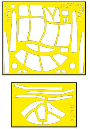 Eduard JX271 1/32 Mask A-26C Invader for HBB Canopy Mask Set