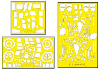 Eduard EX777 1/48 Mask B-17F for HKM Canopy Mask Set