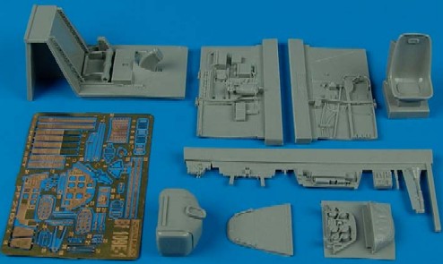 Aires 2103 1/32 Bf109E1 Cockpit Set For EDU