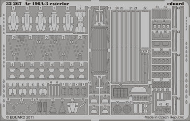 Eduard 32267 1/32 Ar 196A-3 Exterior Photo Etched Set for REVELL