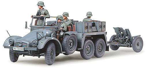 Tamiya 35259 1/35 Krupp Protze 1-Ton (6x4) Kfz69 Tow Truck w/3.7cm Pak