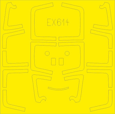Eduard EX614 1/48 Mask Su27UB TFace Canopy Mask Set for HBB