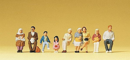 Preiser 10385 HO Scale Passengers Sitting On Bus #2