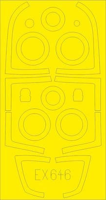 Eduard EX646 1/48 Mask F-15E for LNR Canopy Mask Set