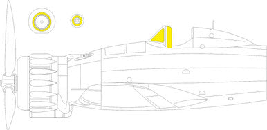 Eduard EX1039 1/48 MC.200 TFace Canopy Mask Set