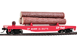 Walthers Trainline 931-1771 HO Log Dump Car - CP Rail #304866