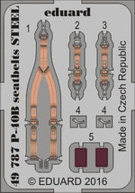 Eduard 49787 1/48 Seatbelts P-40B Steel for AIR (Pre-Painted)