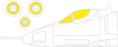 Eduard CX606 1/72 Mask A-4E for FJM & Hobby 2000 Canopy Mask Set
