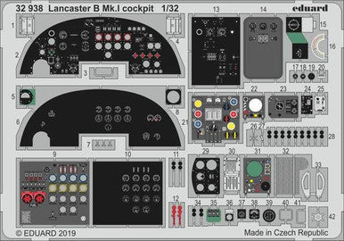 Eduard 32938 1/32 Lancaster B Mk. I Cockpit for HKM (Pre-Painted)