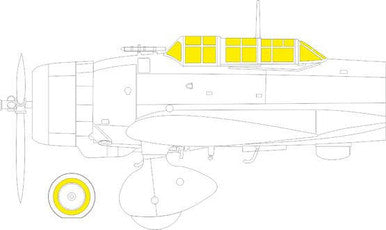 Eduard EX864 1/48 Mask D3A1 Val TFace Canopy Mask Set for Hasegawa