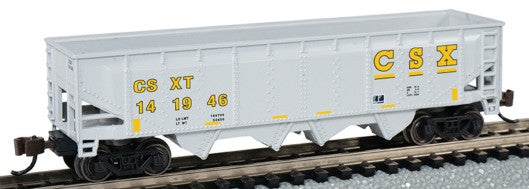 Bachmann 73351 N 40' Quad Hopper CSX #141946 (Gray & Yellow)