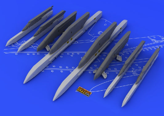 Eduard 648054 1/48 Aircraft- Su25K Wing Pylons (Photo-Etch & Resin)