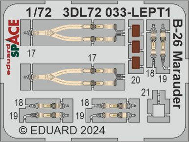 Eduard 3DL72033 1/72 B-26 Marauder SPACE Set