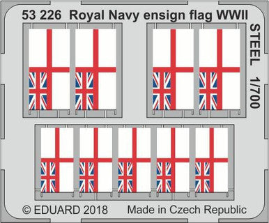 Eduard 53226 1/700 WWII Royal Navy Ensign Flag Steel (Pre-Painted)
