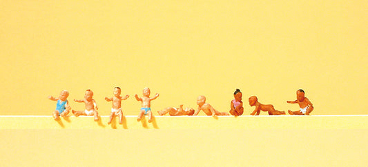 Preiser 10529 HO Scale Assorted Babies Figure Set