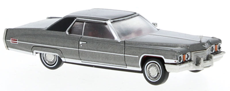 Brekina 18131 1/87 1972 Cadillac Coupe deVille Green Diecast