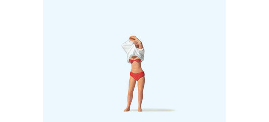 Preiser 28258 HO Scale Female Lifeguard in Action Figure