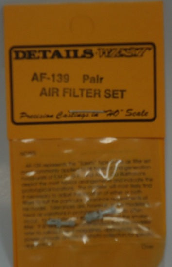 Details West 139 HO Air Filter Set 2nd Generator Hood Units (pr)