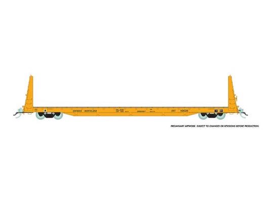 Rapido Trains 147007A HO Scale Onr Flatcar Yellow
